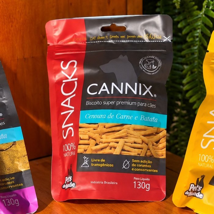 Pacote Cannix Snacks de biscoito de carne e batata