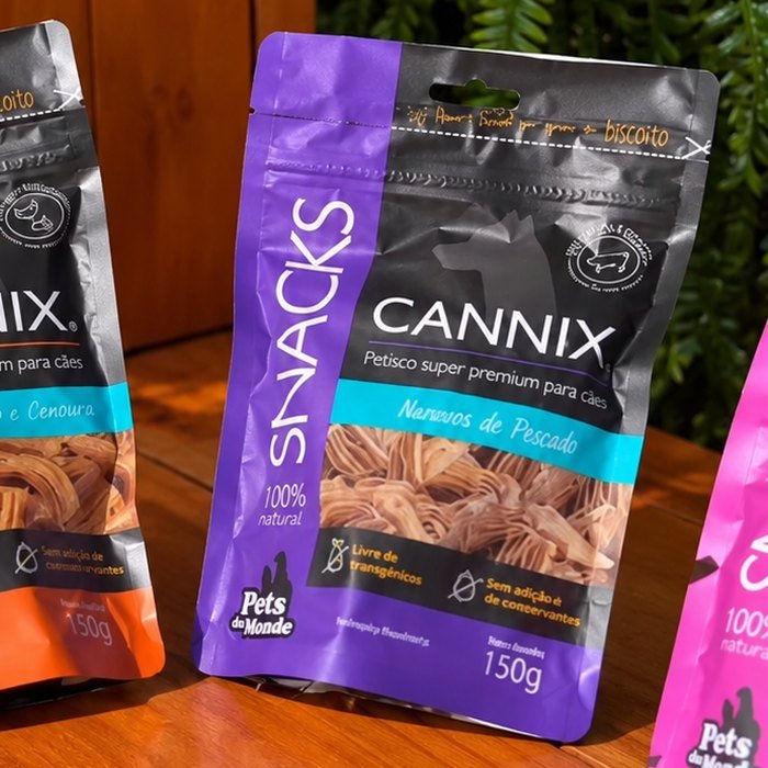 Pacote Cannix Snacks de biscoito de pescado