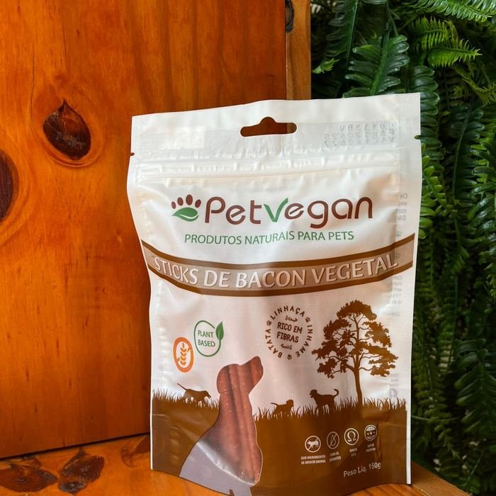Pacote de Sticks de bacon vegetal PetVegan