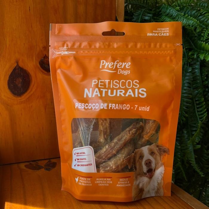 Pacote de pescoço de frango desidratado Prefere Dogs