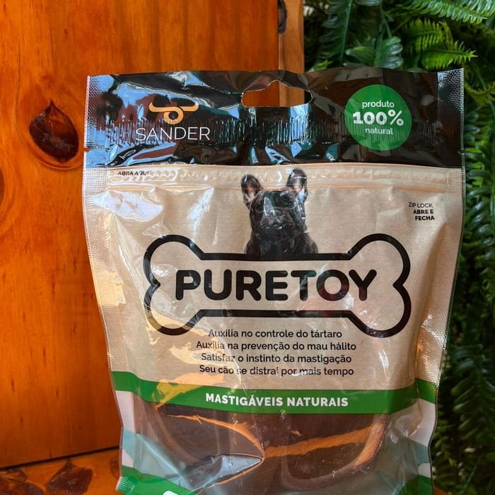 Pacote de cascos bovinos mastigáveis Puretoy, para raças pequenas e médias